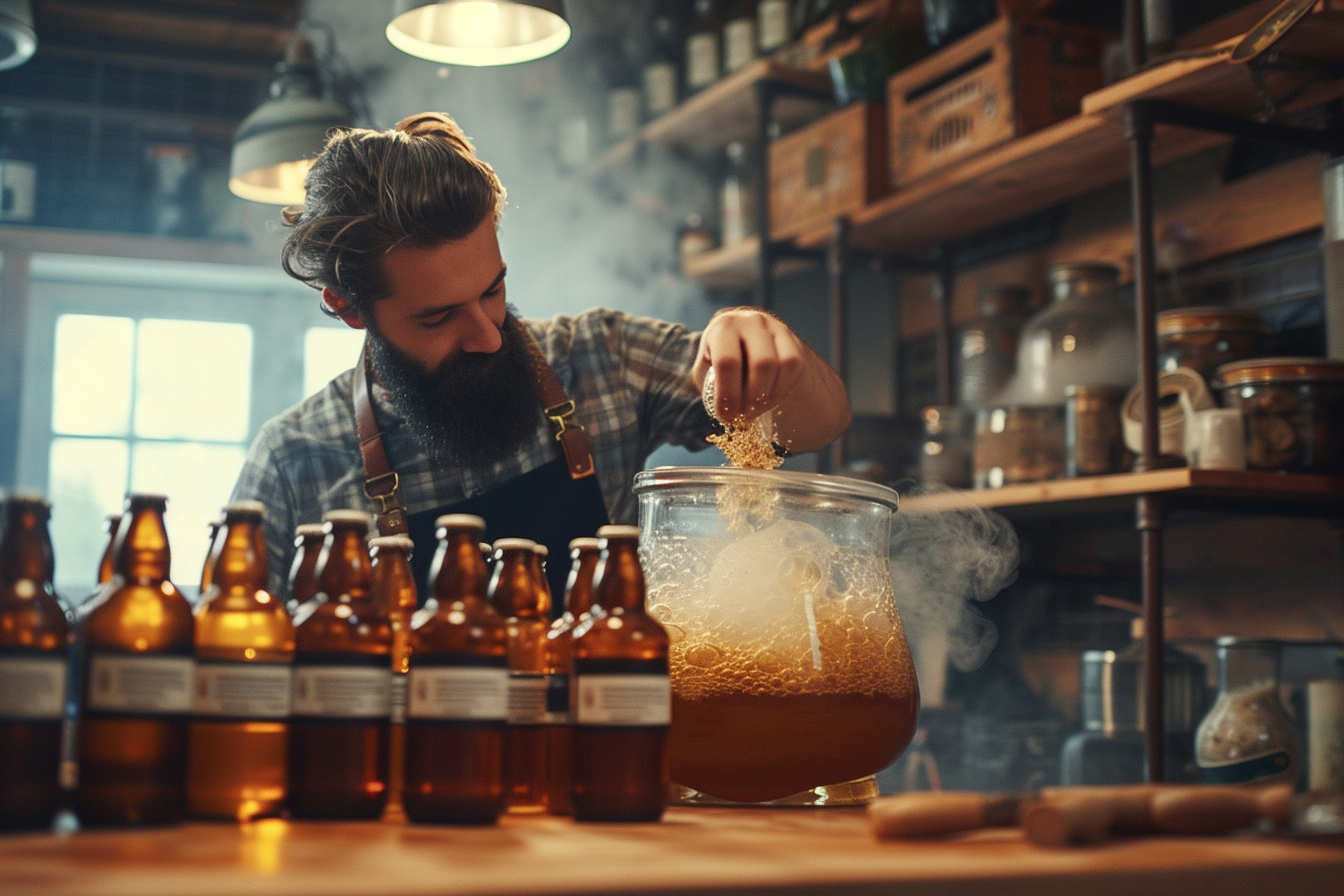 Brassage d’une bière artisanale