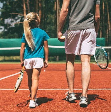 Cours de tennis parent-enfant