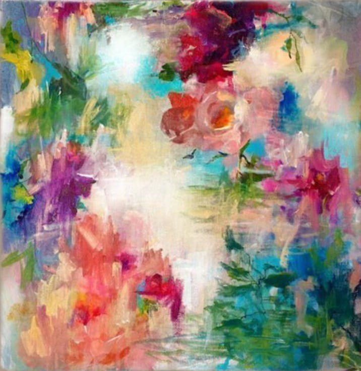 Art abstrait : Couteaux et pochoirs