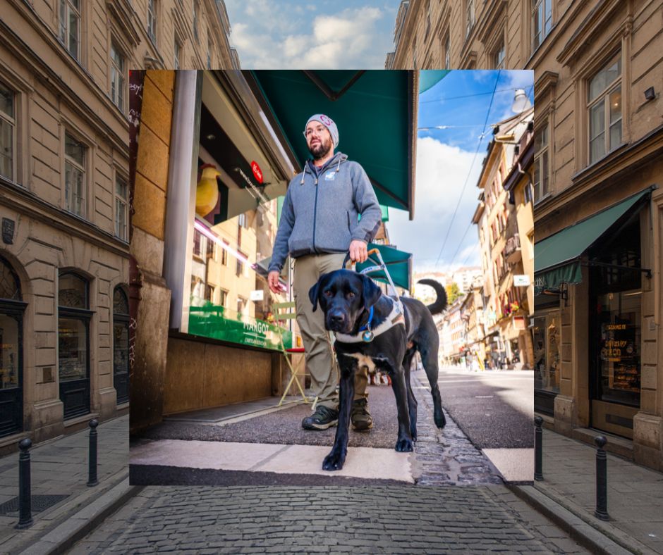 Dans les pas d'un chien guide