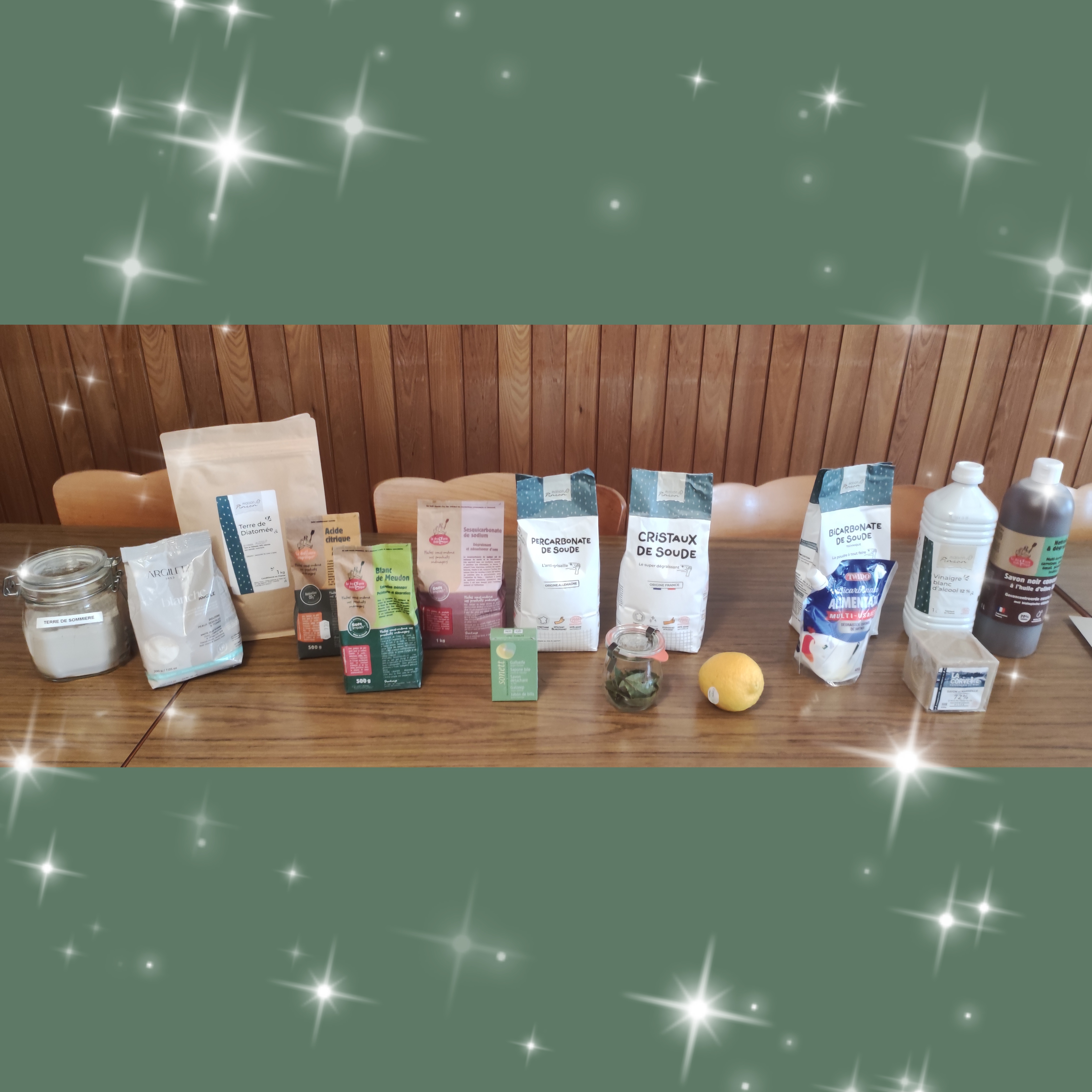 Les produits de base pour fabriquer ses produits ménagers naturels