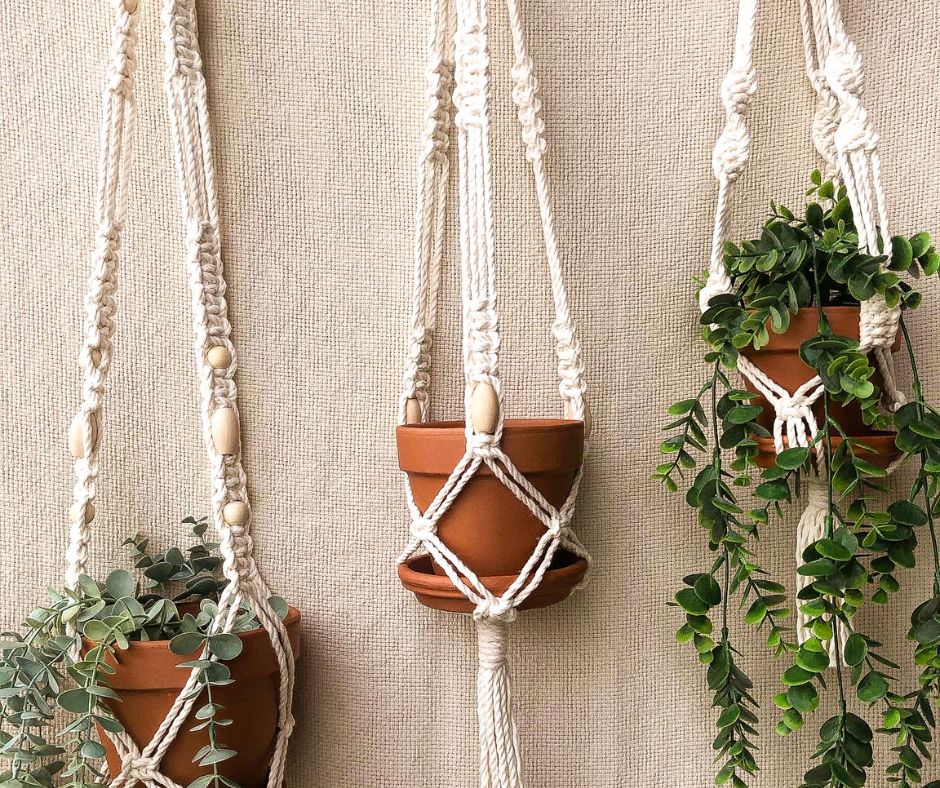 Macramé : suspension pour plante