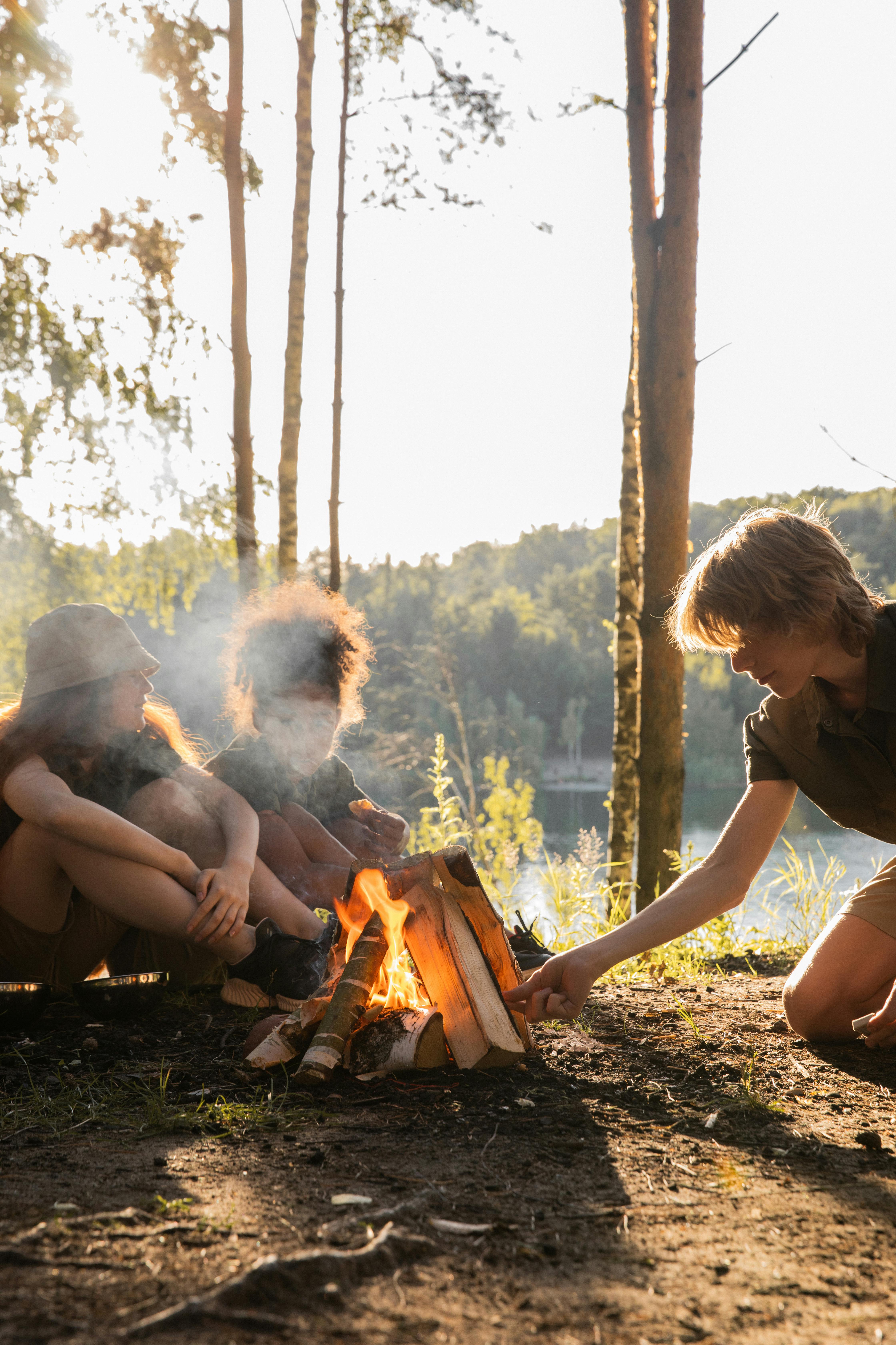 Permis de couteau et feu de camp