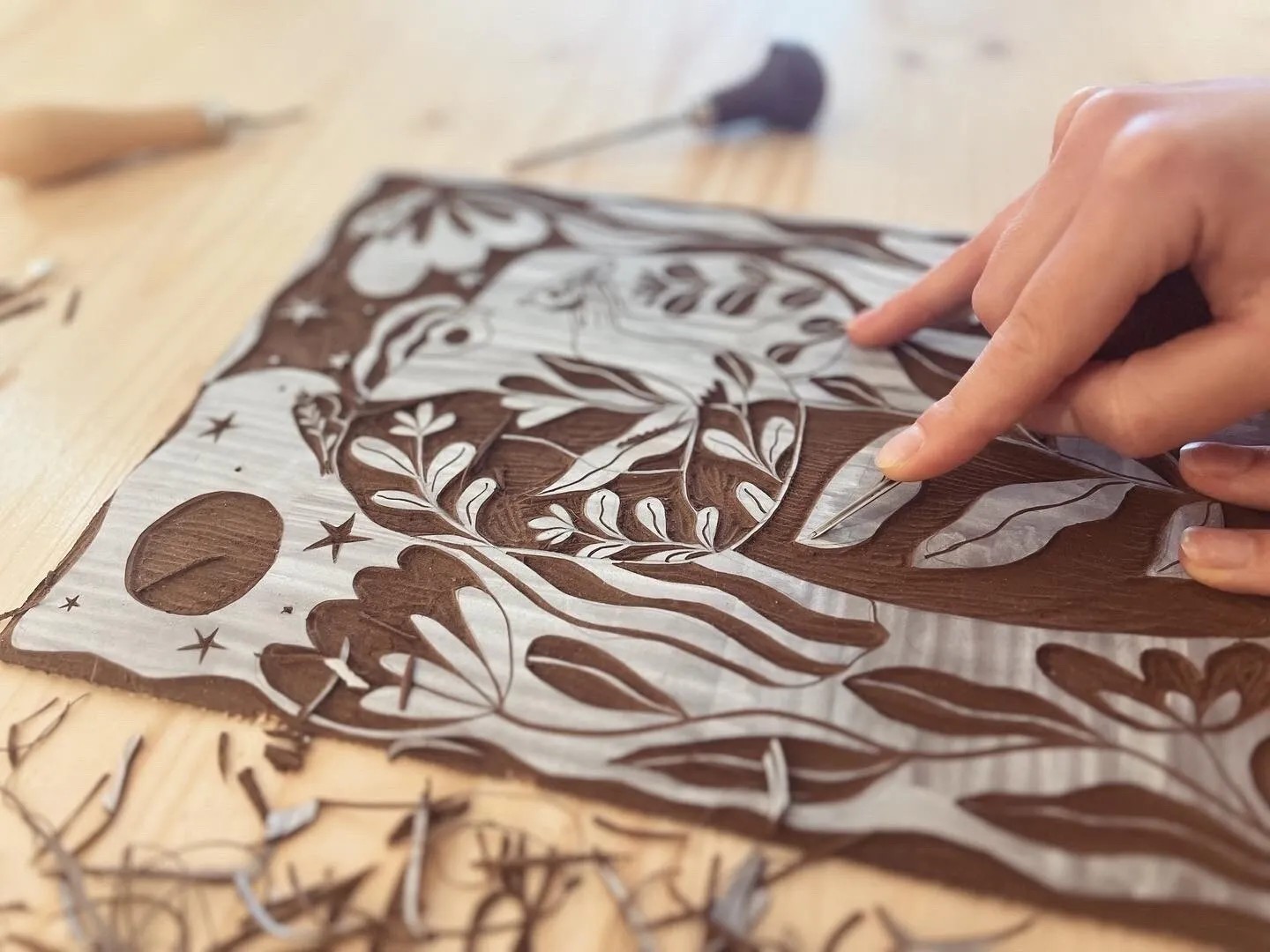 Linogravure : perfectionnement