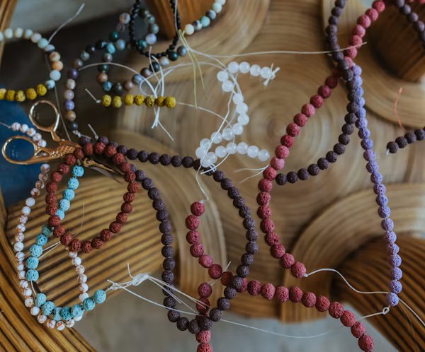 Bracelet en pierres semi-précieuses en famille