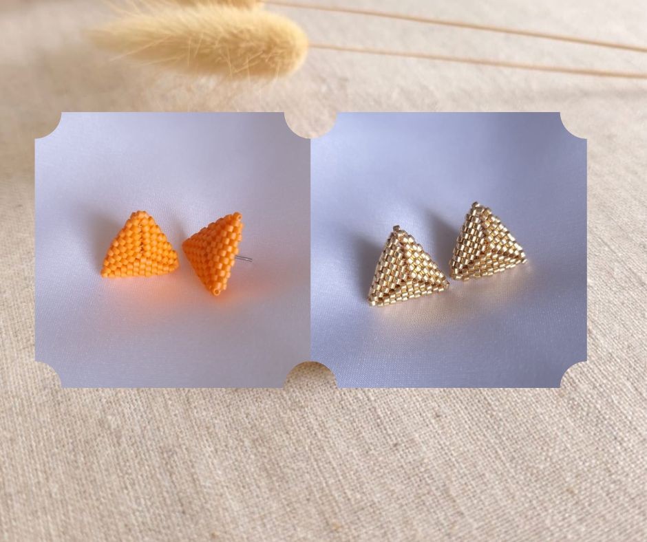L'art des perles en verre : puces d'oreilles