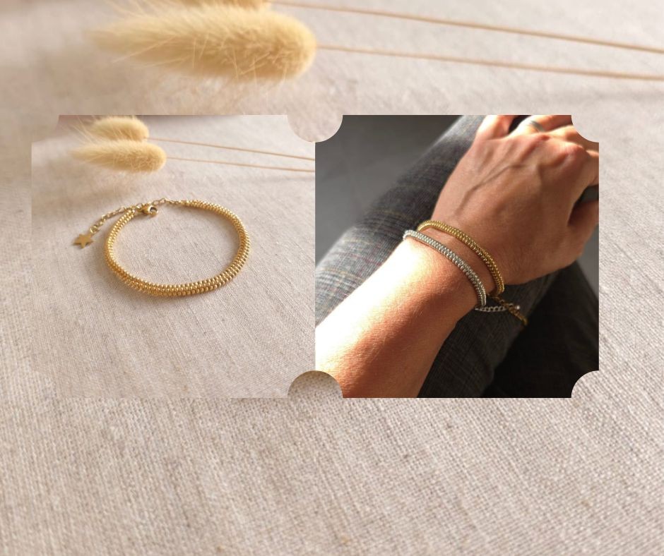 L'art des perles en verre : bracelet