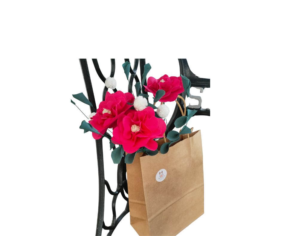Couture : fleurs en tissus
