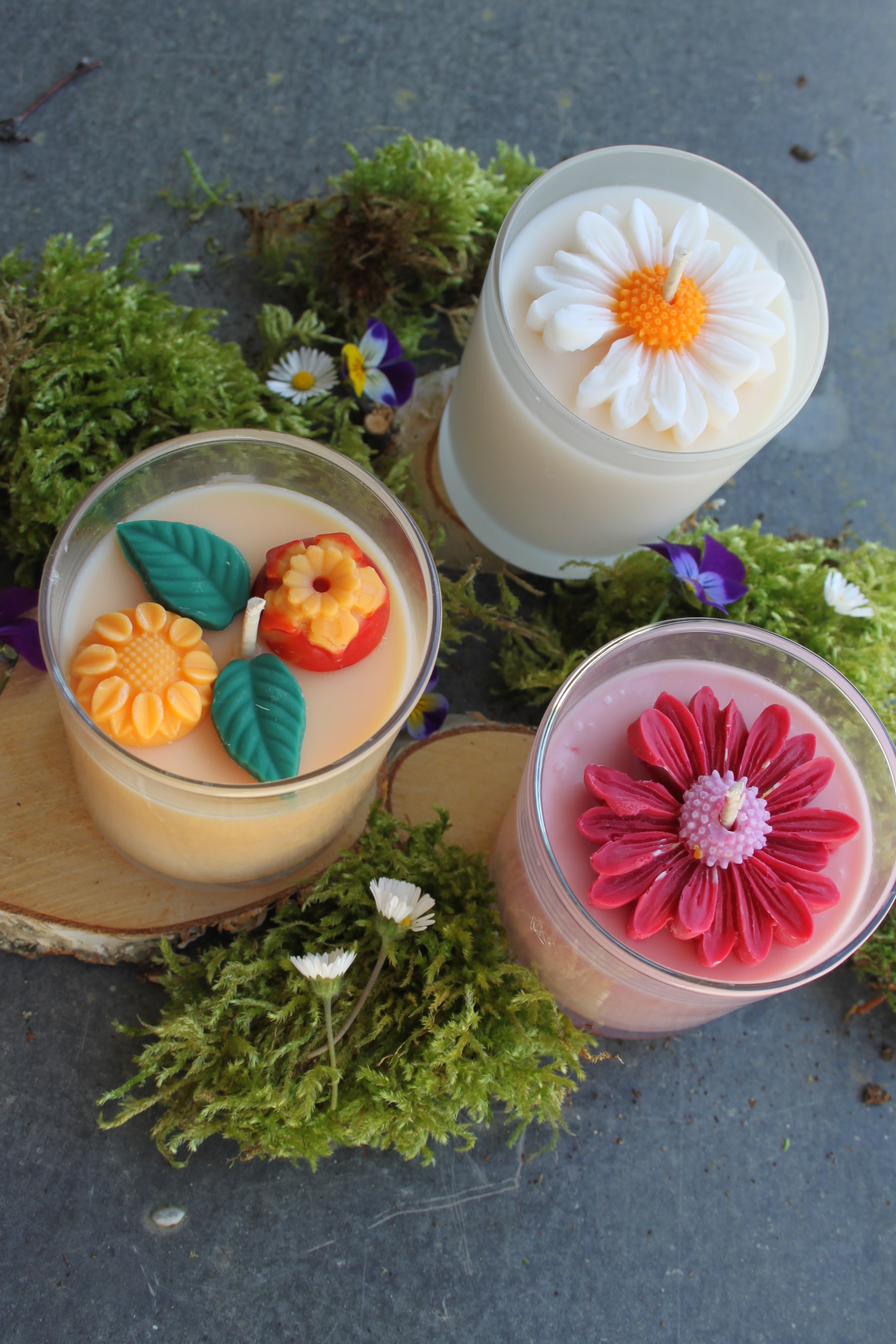 Création d'une bougie parfumée aux senteurs printanières