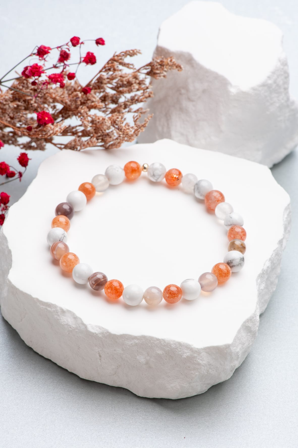 Bracelet en pierres semi-précieuses