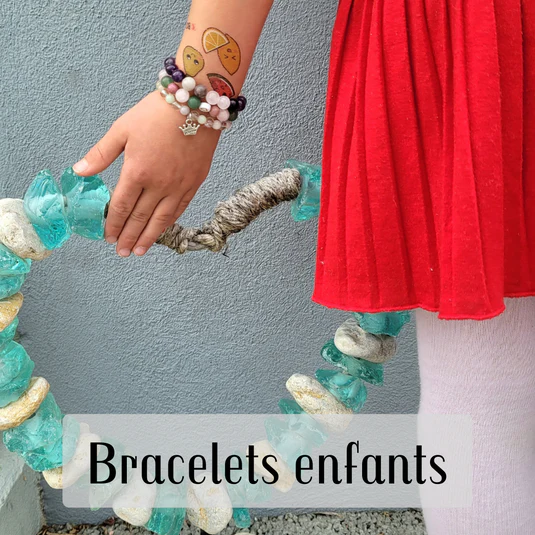 Bracelet en pierre semi-précieuse pour enfants