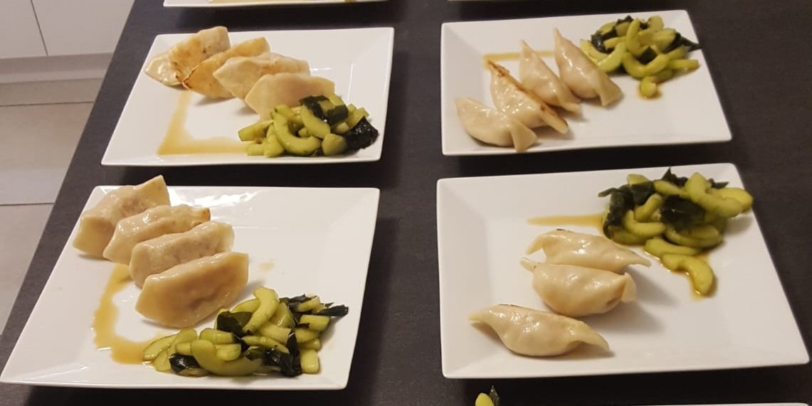 Gyozas de porc et wakame