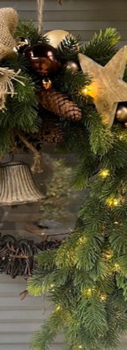 Décoration de porte pour Noël