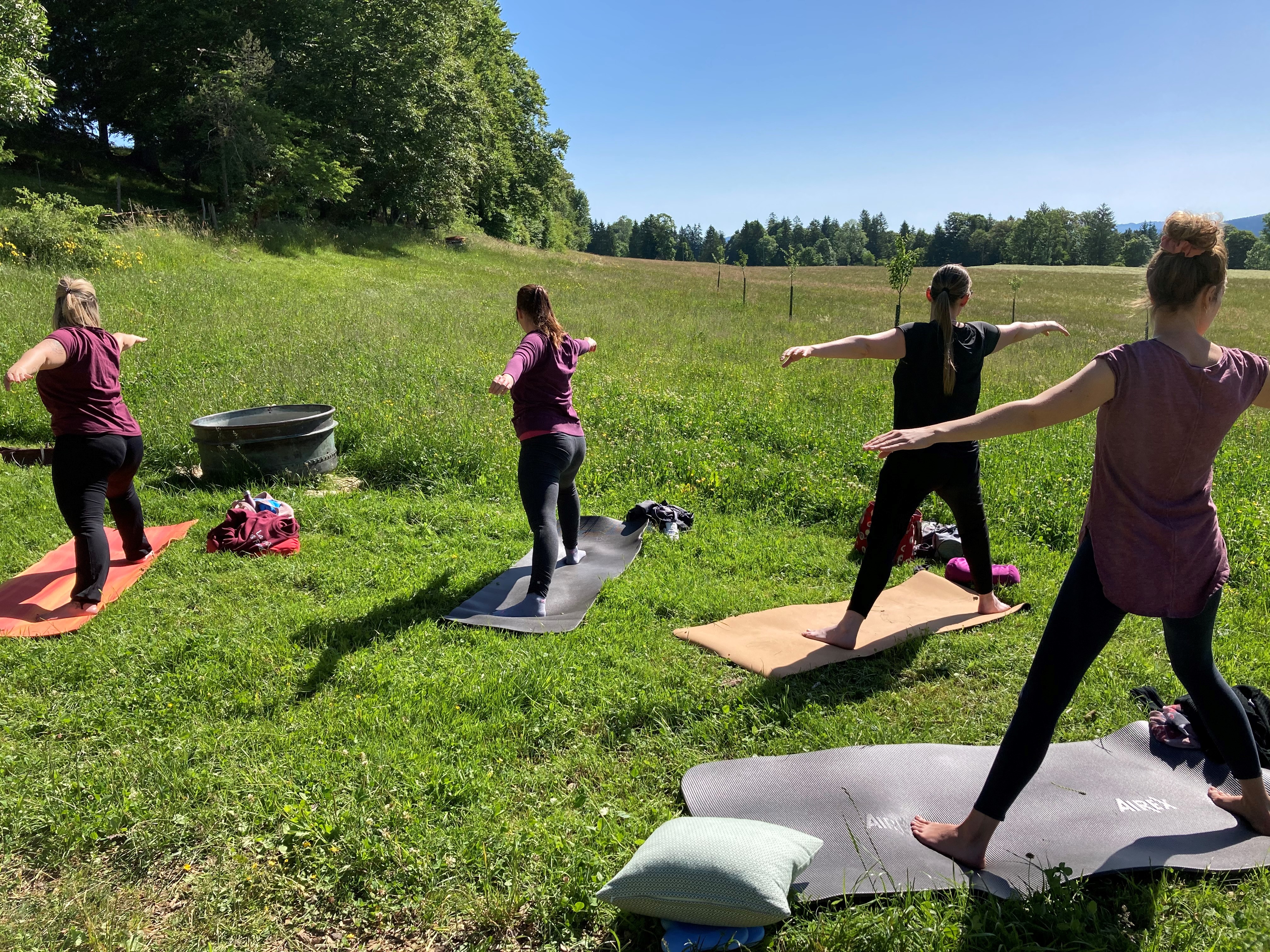Yoga et petit-déjeuner à la ferme